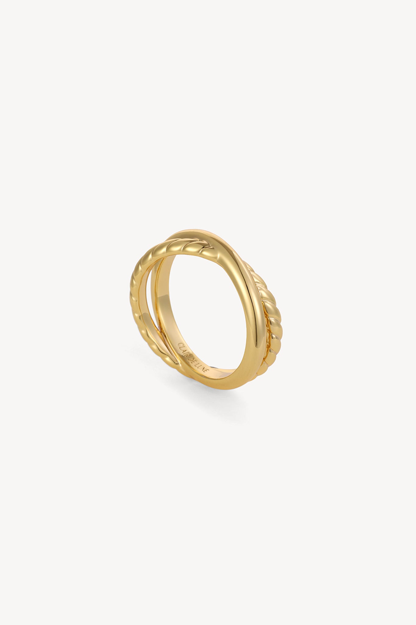 Intertwined Stack Ring Gold