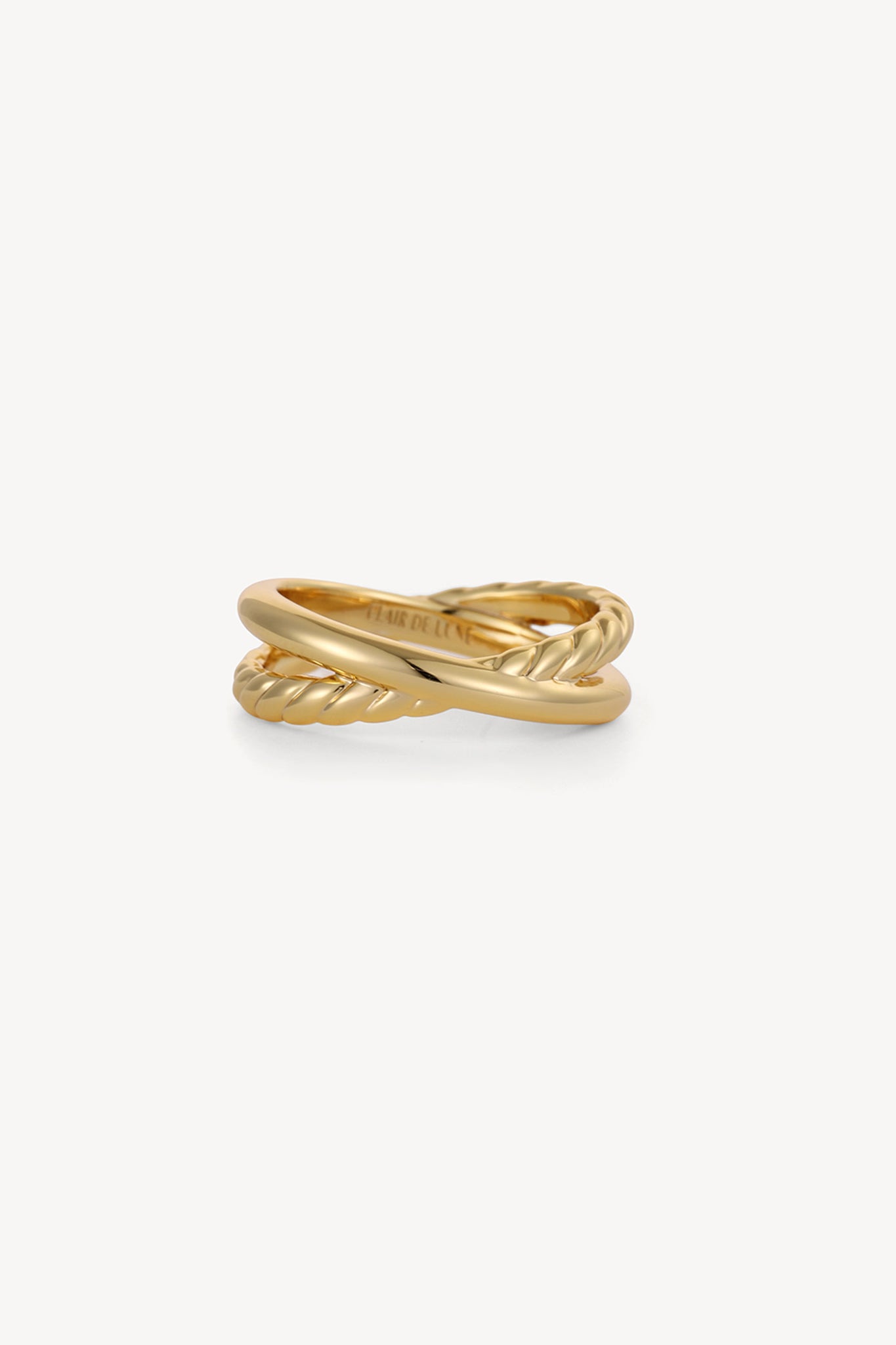 Intertwined Stack Ring Gold