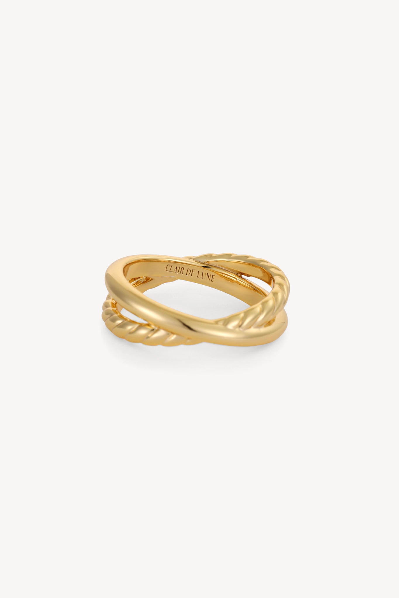 Intertwined Stack Ring Gold