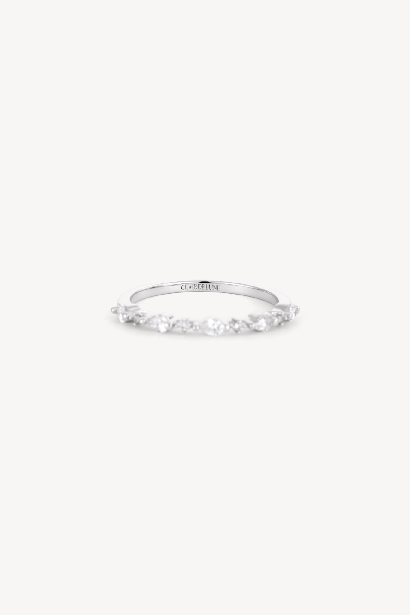 Pear Cut Ring Silver