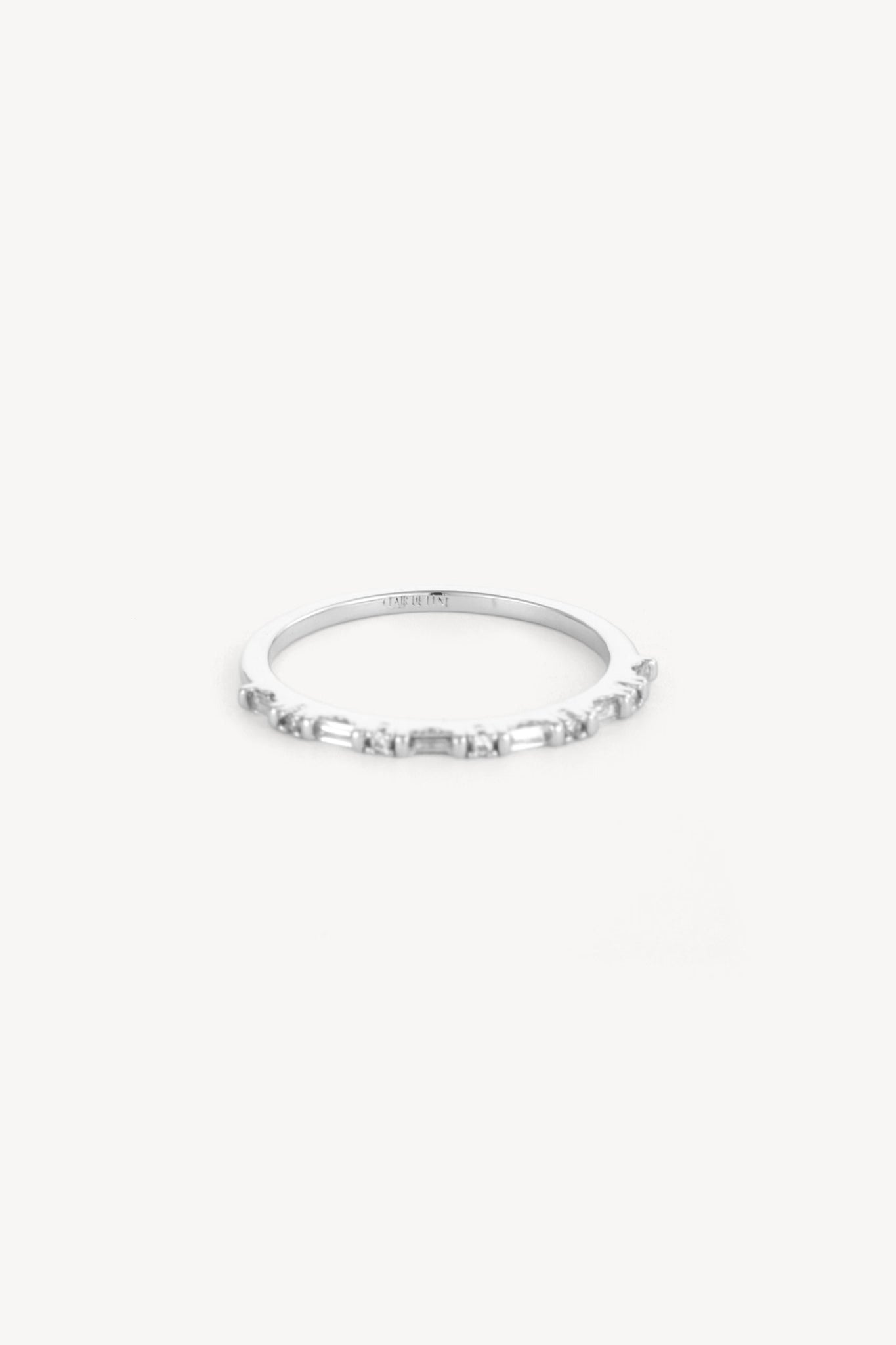 Baguette Stack Ring Silver