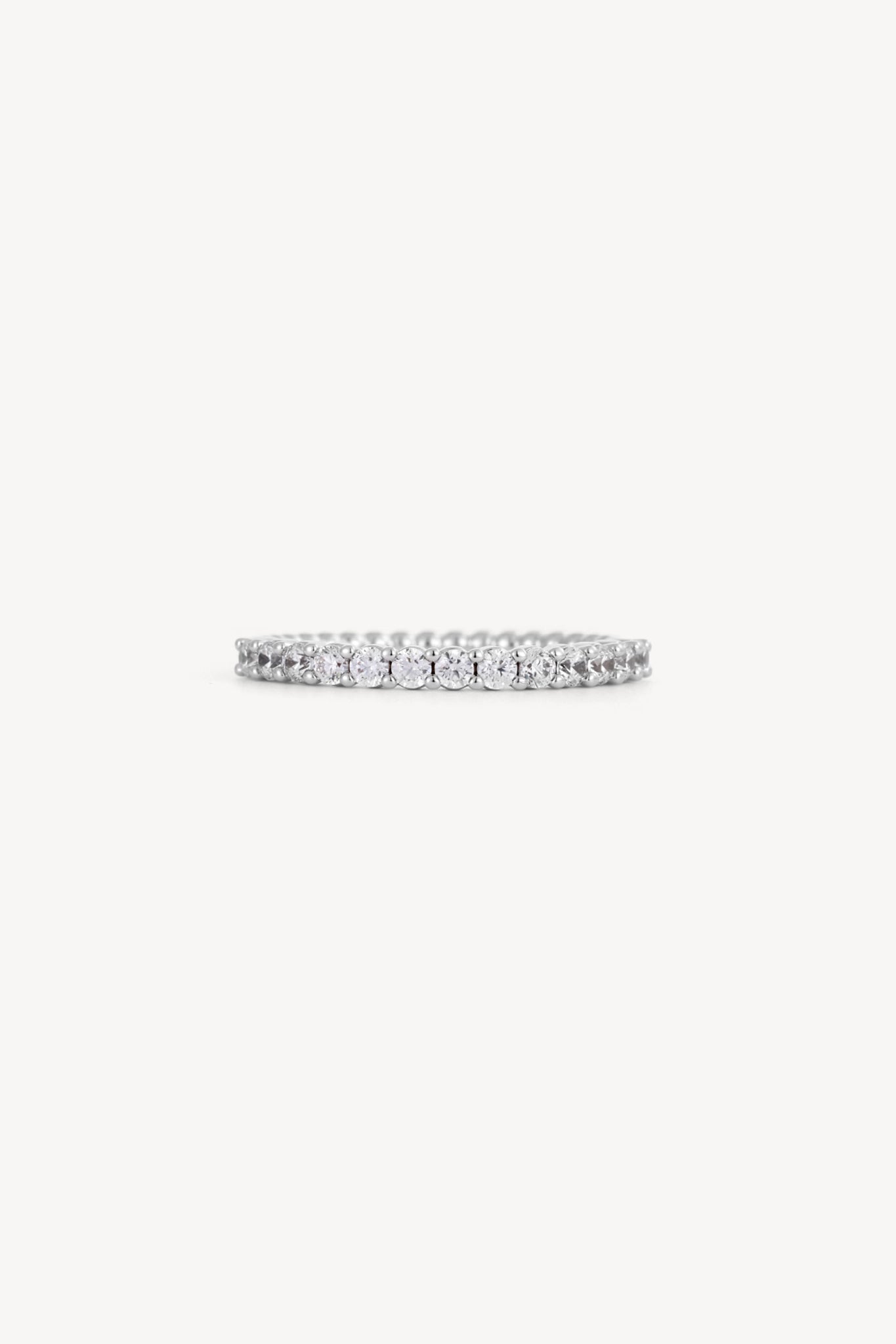 Sparkle Stacker Ring Silver