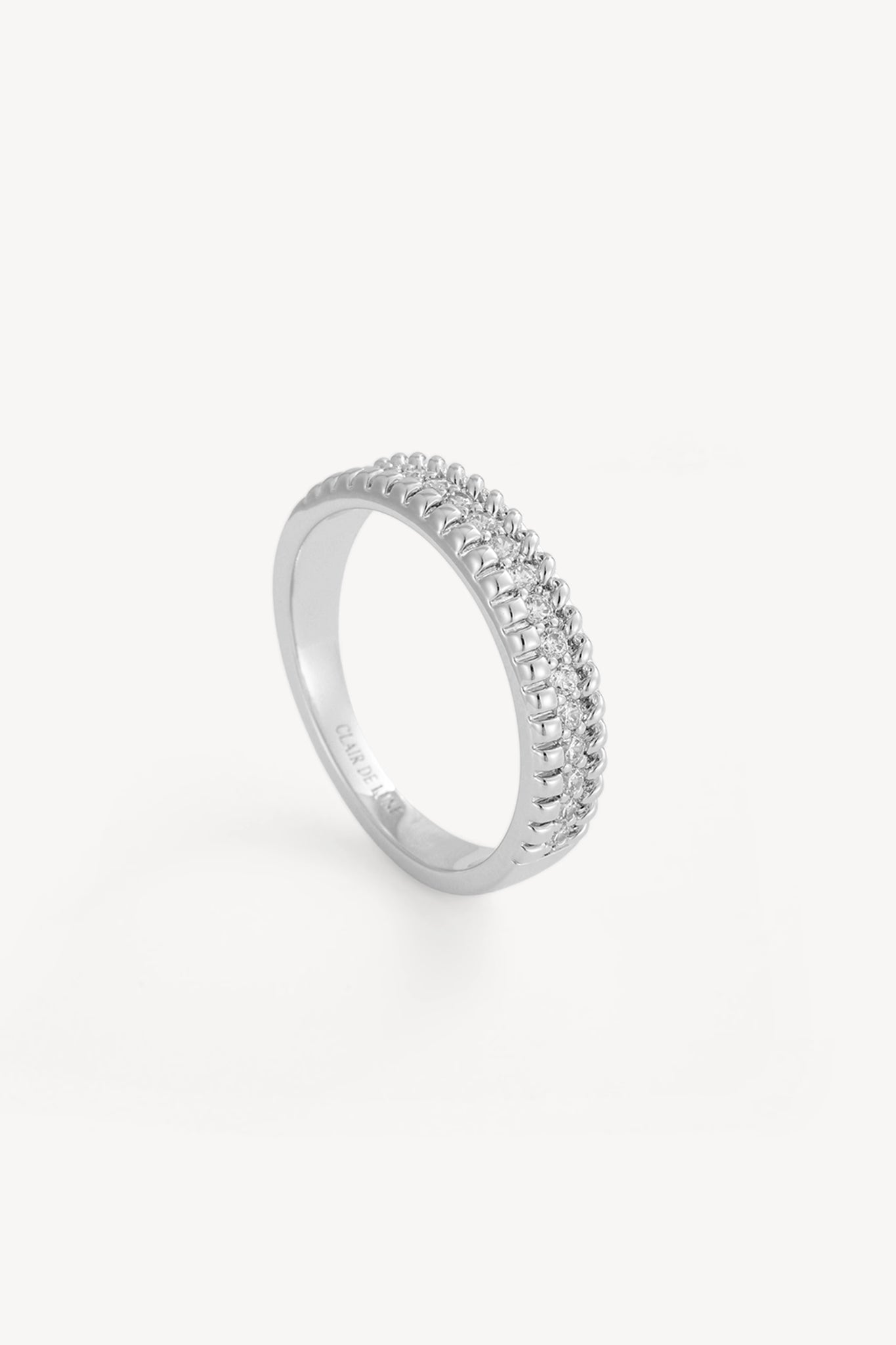Sparkle Stack Ring Silver