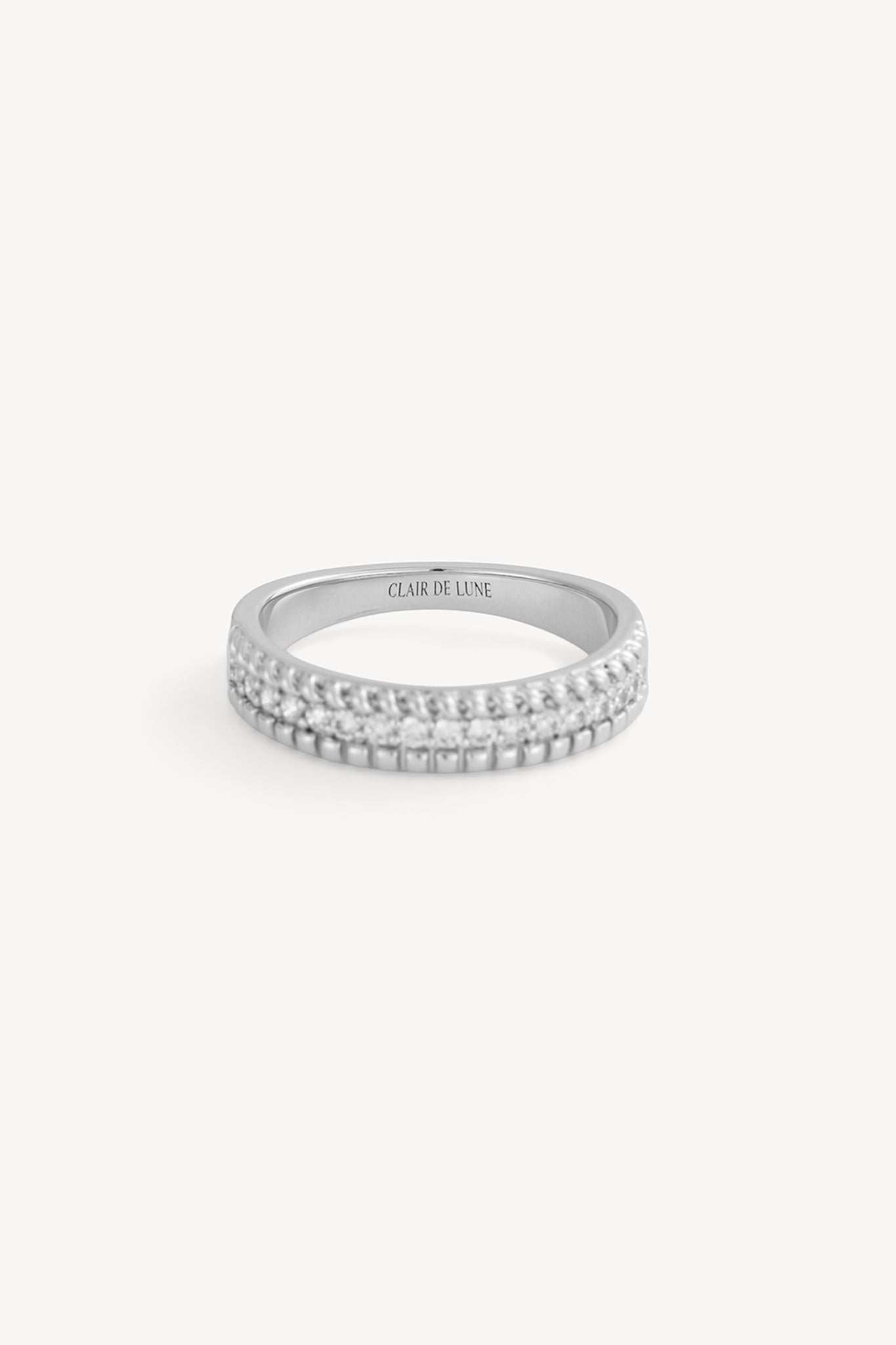 Sparkle Stack Ring Silver