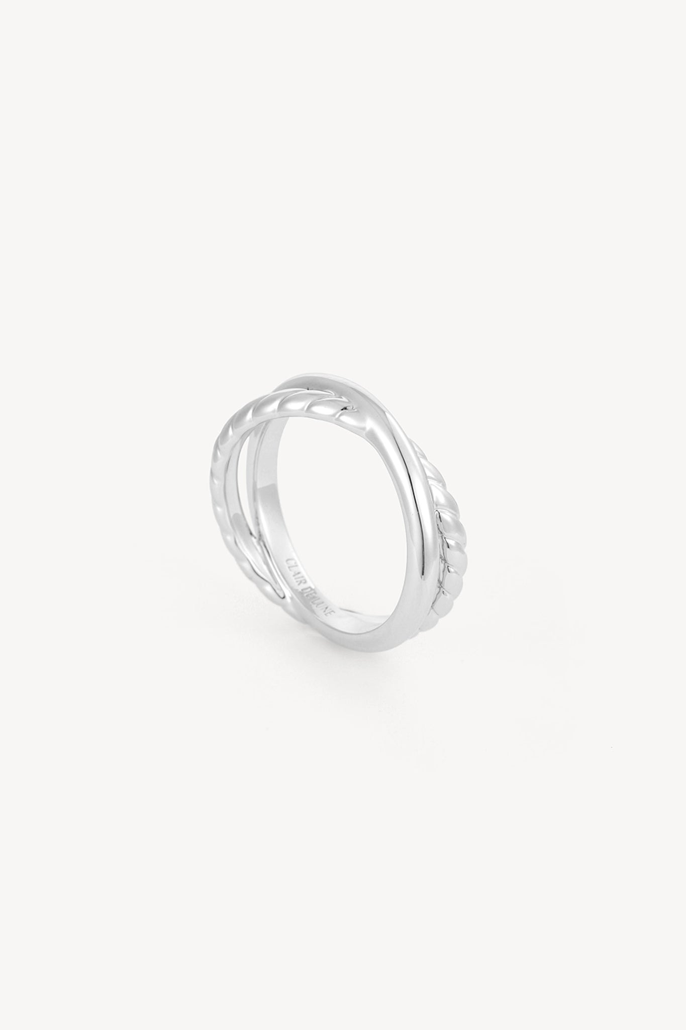 Intertwined Stack Ring Silver