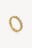 Bezel Crystal Ring Gold